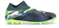 PUMA FUTURE 7 MATCH MG futballcipő PUMA Gray Skies White Fizzy Apple Yellow 45 fekete|kék