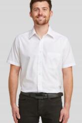 uneek Fehér Sima Klasszikus Galléros Ing Rövid Ujjú Zseb Uneek M