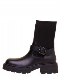 Liu Jo fekete bőr bokacsizma, Size 40 (ex114)