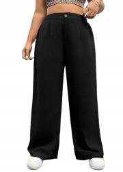 Shein Plus Size Női Nadrág Fekete Egyenes Hosszú Casual 48 2BE