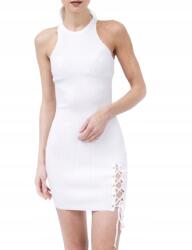 GUESS Fehér Ruha Mini, Oldalán Megkötős, M-es Méret
