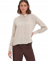 VERO MODA fehér hosszú ujjú cipzáras ing, Size S, viszkóz