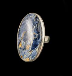  Pietersit Pietersite Gyűrű 925 Ezüst Kő Mutatós Gyűrű