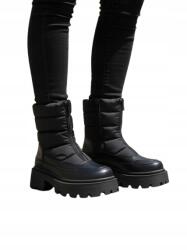 Only Fekete Hócipő Steppelt Felsőrésszel És Vastag Talppal 39 T7C (151213)