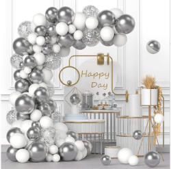  Lufi szett girlandhoz ezüst 102 db-os