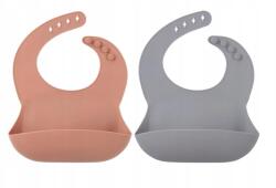  Szilikon előke vízálló baba etetéshez 2 db-os szett (x001i020uh)