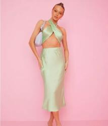 Nelly M9B011 Nelly Szatén Felső Zöld Női Klasszikus Egyenes 36 36