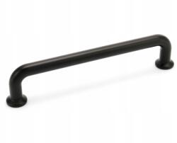 Leba Bútorfogantyú Tubo Ovális Vékony Talppal 128 MM Matt Fekete (TUBO CZM 128)