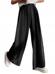 Dazy Fekete Casual Nadrág Elasztikus Derékrésszel M 1HI Széles