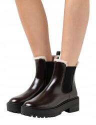 Only Barna Téli Bakancs Lakkozott Öko Bőrből, Szőrmével 35 T6B (OS411X00R)