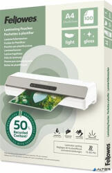 Fellowes Meleglamináló fólia, 80 mikron, A4, fényes, 100 db, FELLOWES "Light (100142987) - alter