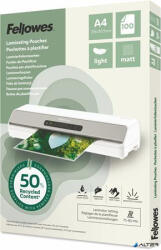 Fellowes Meleglamináló fólia, 80 mikron, A4, matt, 100 db, FELLOWES "Light (100143435) - alter