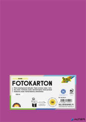 FOLIA Dekorkarton, 2 oldalas, A4, 300 g, 50 lap, FOLIA, sötétrózsaszín (614/50 21) - alter