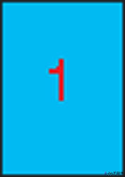 APLI Etikett, 210x297 mm, színes, APLI, kék, 100 etikett/csomag (11839) - alter