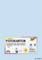 FOLIA Dekorkarton, 2 oldalas, A4, 300 g, 50 lap, FOLIA, jégkék (614/50 39) - alter