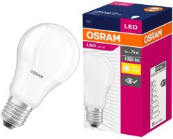 OSRAM LED Izzó, E27, 10W (75W), 1055 lumen, A +, meleg fény (2700K)