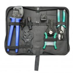 BRECKNER Set 5 scule sertizare cabluri elctrice si conectori MC4 panouri fotovoltaice Cleste