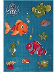 Delta Carpet Covor pentru Copii Albastru, Model Pestisor, 120 cm x 170 cm, 11381 (KOLIBRI-11381-140-1217) Covor