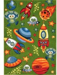 Delta Carpet Covor Dreptunghiular pentru Copii, 80 x 150 cm, Verde, Kolibri Cosmos 11200 (KOLIBRI-11200-130-0815) Covor