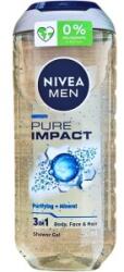 Nivea Set 3 x Gel de Dus Nivea Men Pure Impact, pentru Barbati, 250 ml
