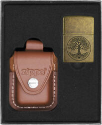 Zippo öngyújtó készlet TREE OF LIVE ANTIQUE BRASS ajándékkészlet 2. szám
