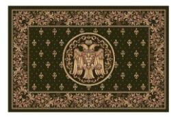 Delta Carpet Covor Bisericesc Dreptunghiular, 250 cm x 350 cm, Verde, Model Lotos (LOTUS-15077-310-2535) Covor