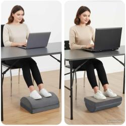 vidaXL Lábpárna Egyszínű Szürke 44 x 29 x 17 cm (42020245)