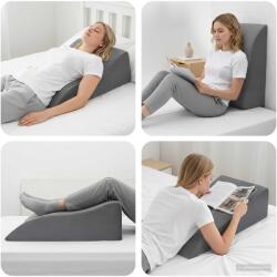 vidaXL Lábpárna Szürke 68 x 41 x 21 cm (42020187)