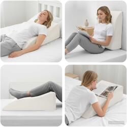 vidaXL Lábpárna Fehér 68 x 40 x 21, 5 cm (42020186)