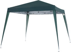Outsunny Összecsukható Kerti Pavilon 3x3m Acélból és Poliészterből, Zöld zöld