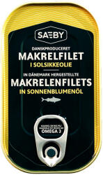 Saeby makrélafilé napraforgó olajban 125 g