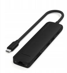 Satechi 7 az 1-ben Usb-c Slim Többportos Adapter MacBook Pro-hoz Ethernet és Hdmi csatlakozóval (ST-P7SK)