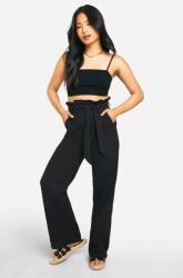 Boohoo Fekete Casual Nadrág 1TF B18__L