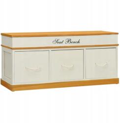 vidaXL Előszobai pad cipőtartókkal (240803)