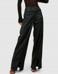 Boohoo Fekete Nadrág Bőr Utánzat Kivágással K8M B18__XXL