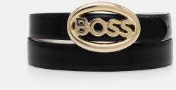 BOSS kifordítható bőröv - fekete 75