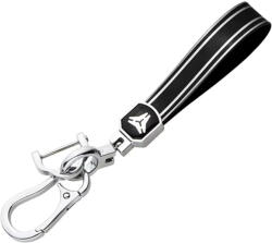  Kulcstartó TPU fekete ezüst (KT000014)