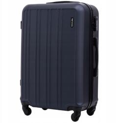 Wings Utazó bőrönd közepes keménységű 4 kerekű kódzár 63L Wings (HRR01-M-BLUE)