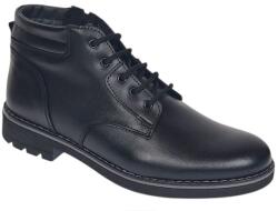 Ciucaleti LUX Ghete barbati din piele naturala cu fermoar (imblanite) GS23KTN, marimea 42