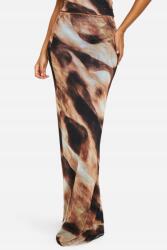 Boohoo Maxi Szoknya Abstract Print Hálós Qyd B18__S