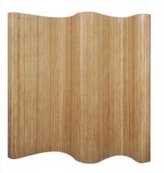 vidaXL Természetes bambusz paraván, 250 x 165 cm (247197)