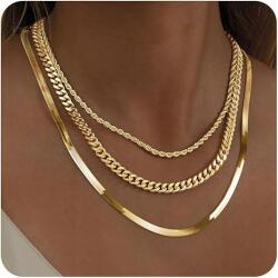  14 karátos halszálkás arany nyaklánc, női, nem elszíneződésmentes, kecses (746364406026)