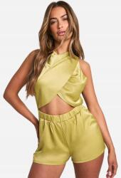 Boohoo Zöld Szatén Overál 9KL B18__M