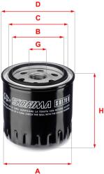 SOFIMA Filtru ulei SOFIMA S 8170 R (S 8170 R) - automobilus