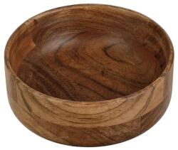 Welora Fából készült tál, kerek, 625 ml űrtartalom, átmérő 15x6cm, barna színű (JM1238861)