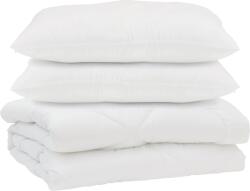 vidaXL Paplan párnával 3 pcs Fehér Mikroszálas 3377455 (3377455)