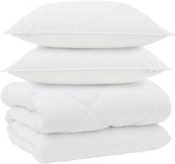 vidaXL Téli takaró párnával 3 pcs Fehér Mikroszál 3377863 (3377863)