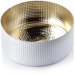 Mondex Mondex, Üvegtál, 22, 5x22, 5 cm, 600 ml, arany/fehér (HTID6648Mondex)