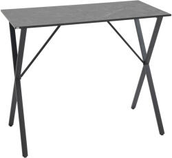 Homcom bárasztal 120 cm - márványlap, 4 személyes, modern dizájn