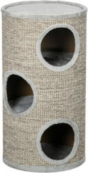 PawHut macskabútor szett, szizálból készült kisállattorony puha bevonatú platformokkal